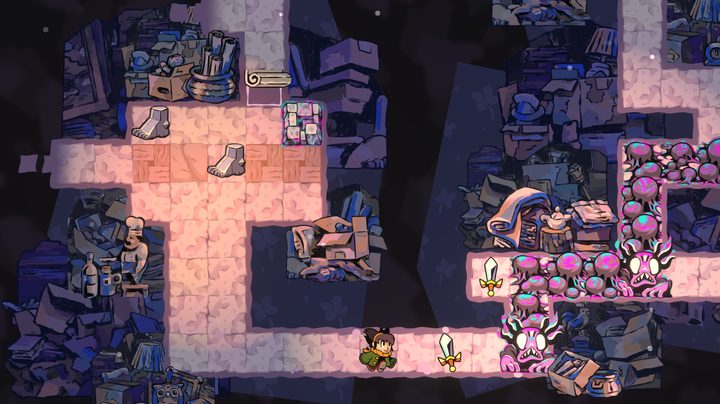 A puzzle in Arranger: A Role-Puzzling Adventure.