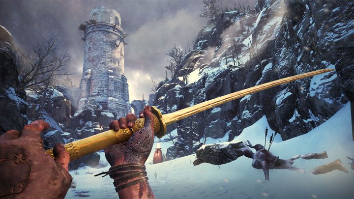 A closer look at one of the swords in Behemoth.