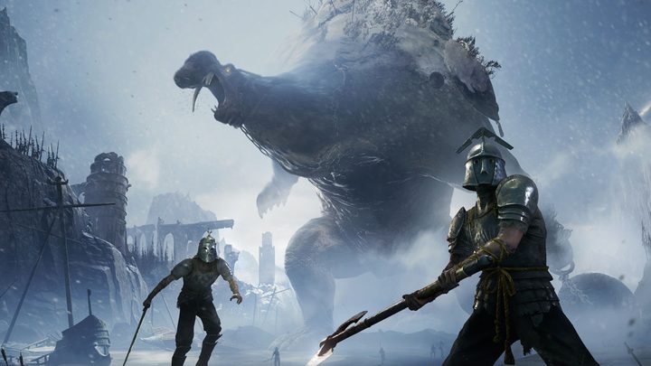 One of the title characters in Behemoth looms in an image from the upcoming game.
