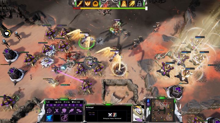 Gameplay from Stormgate.