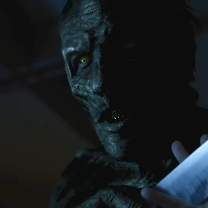 The demon George with a knife in "Evil."
