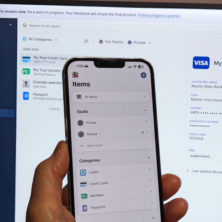 I tested 1Password on my Windows PC and iPhone.