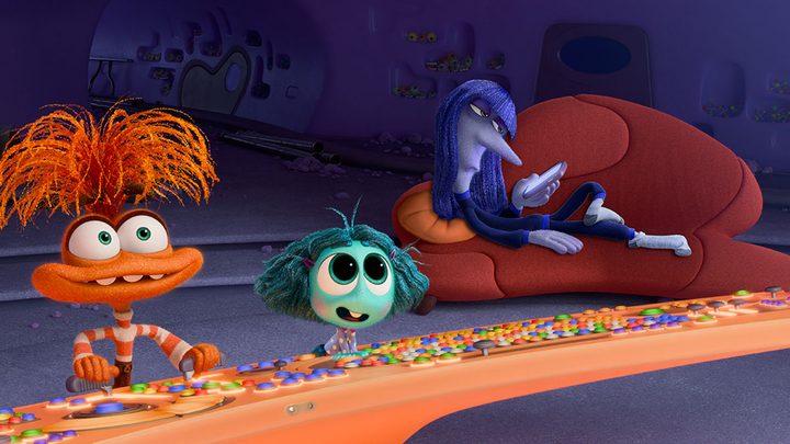 The new emotions take over Riley's body in Inside Out 2.