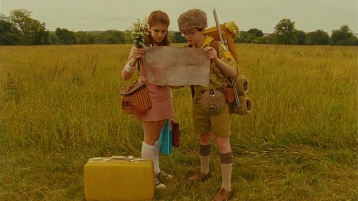 Kara Hayward and Jared Gilman in Moonrise Kingdom.