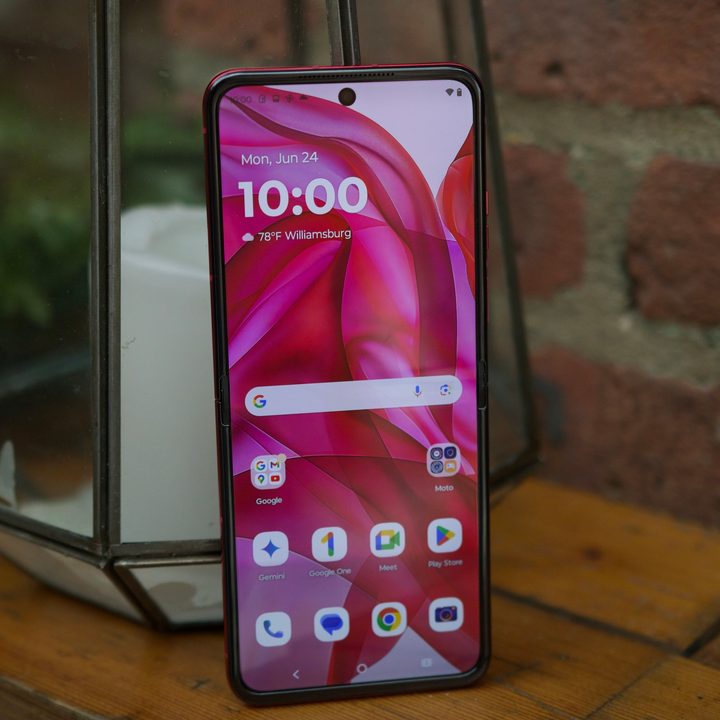 The Motorola Razr Plus 2024 opened up.