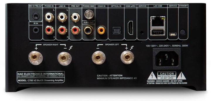 NAD C 700 V2 Streaming Amplifier.