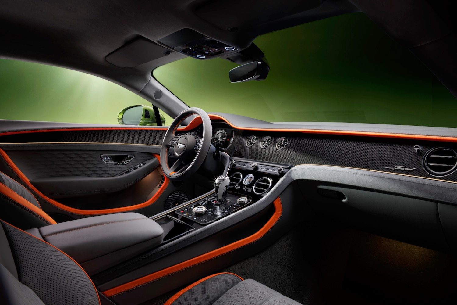 New Bentley Continental GT Speed interior (dashboard view).