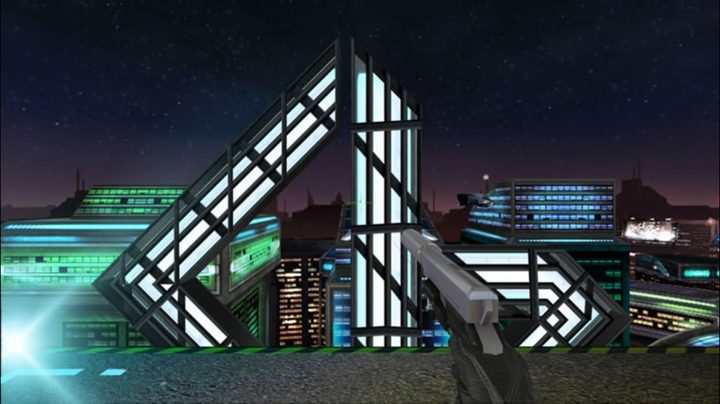 A screenshot from the original Perfect Dark.