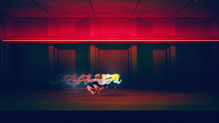 The main character dashes in Possessor(s).