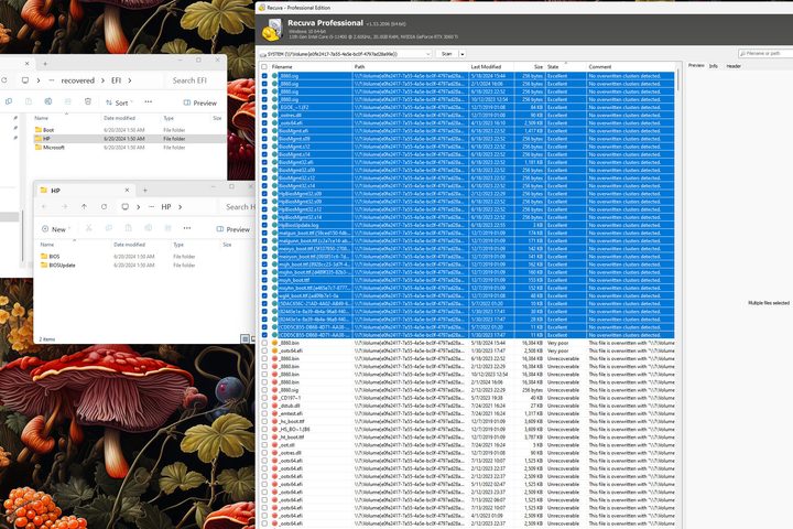 Recuva Professional found a lost partition on an old thumb drive.