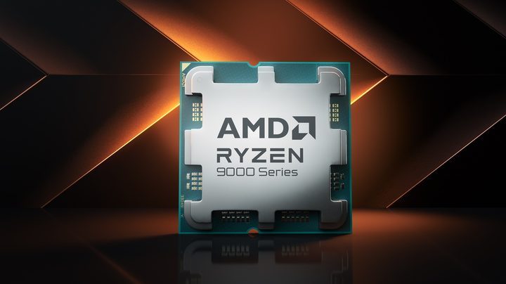 A render of a Ryzen 9000 CPU.