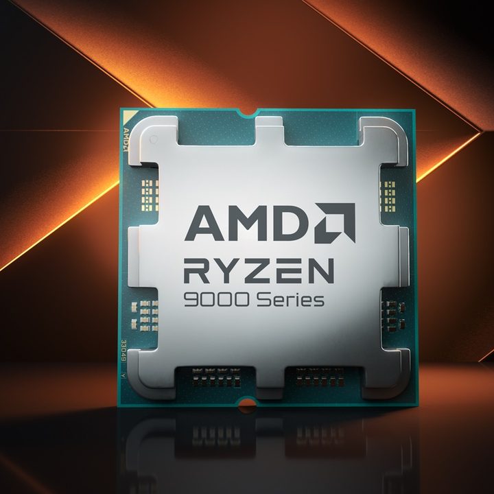 A render of a Ryzen 9000 CPU.