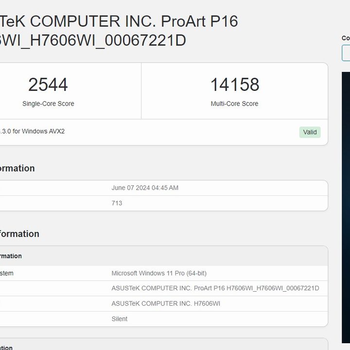 Benchmark scores for the AMD Ryzen AI 9 HX 370.
