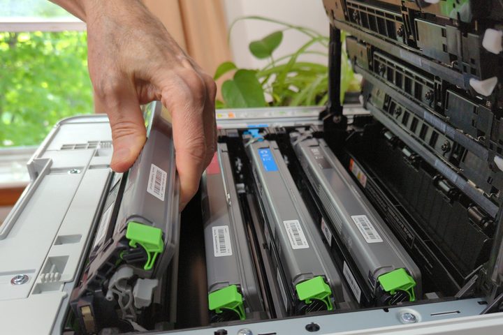 The HL-L3295CDW comes with thousands of pages worth of toner.