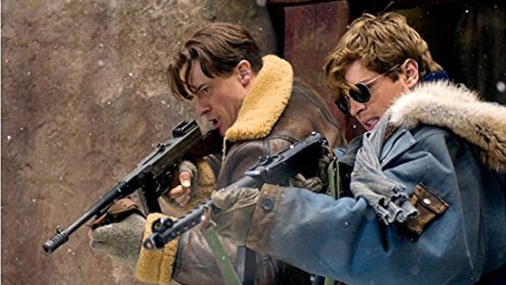 Brendan Fraser and Luke Ford in The Mummy: Tomb of the Dragon Emperor.