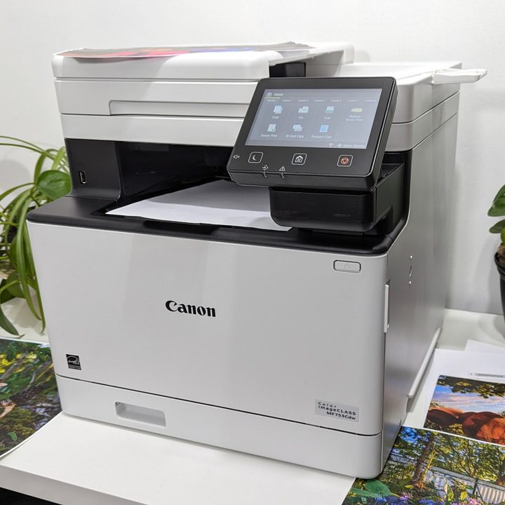 The imageClass MF753Cdw is a large but well-designed printer.