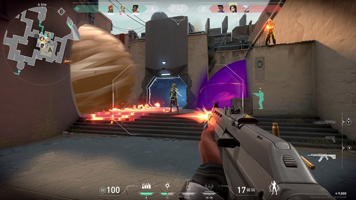 Xbox gameplay of Valorant.
