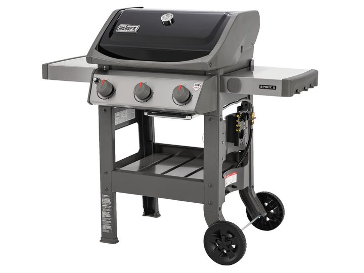 The Weber Spirit II E-310 3-burner propane gas grill on a white background.
