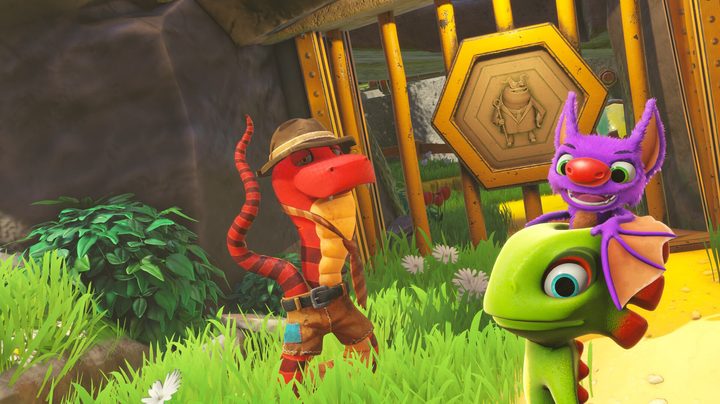A screenshot from Yooka-Replaylee.