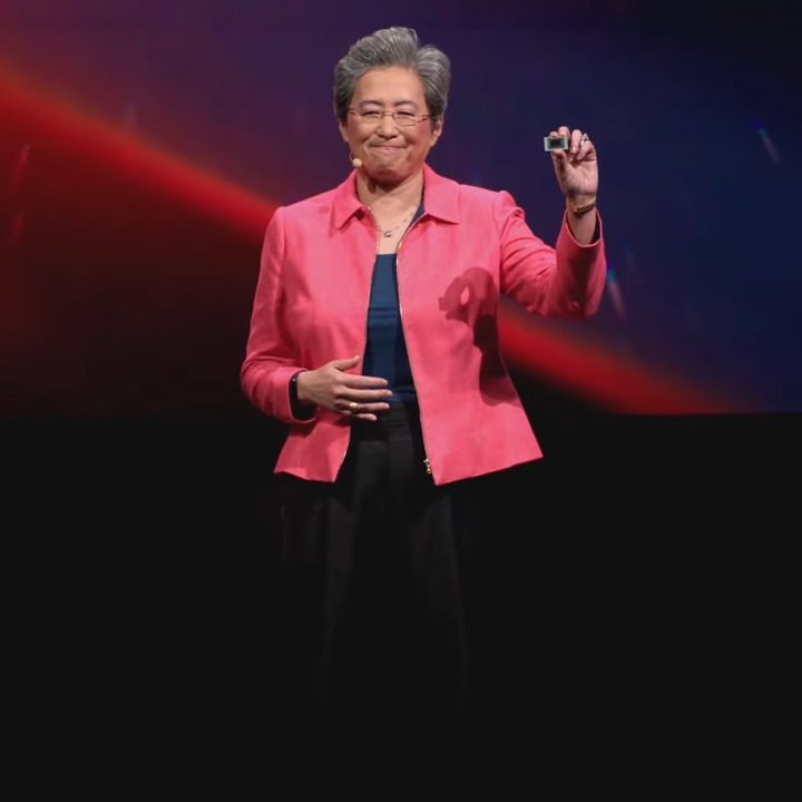 AMD's CEO delivering the Computex 2024 presentation.