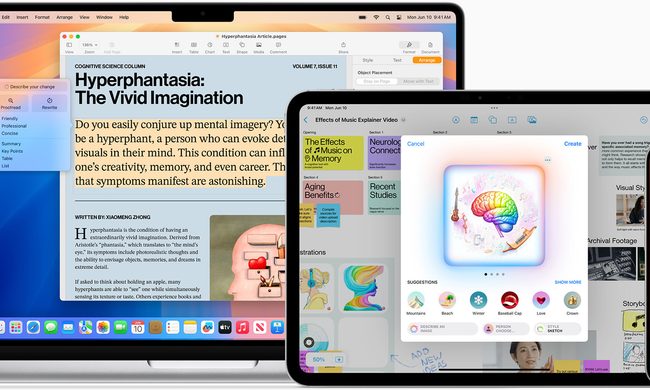 A promo picture of Apple Intelligence.