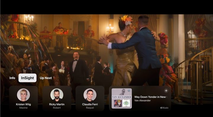 The InSight feature on Apple TV.