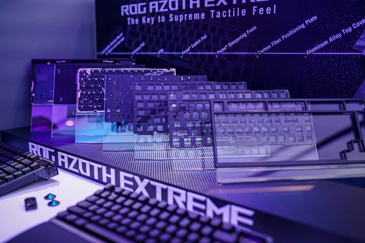Various components on the Asus ROG Ally Extreme.