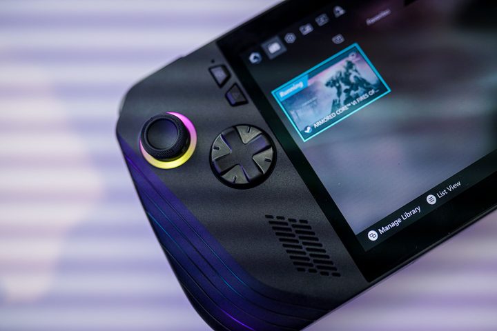 D-Pad on the Asus ROG Ally X.