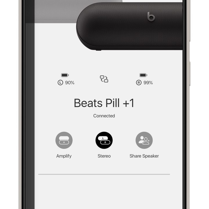Beats app for Android smartphones: stereo mode (flipped channels).