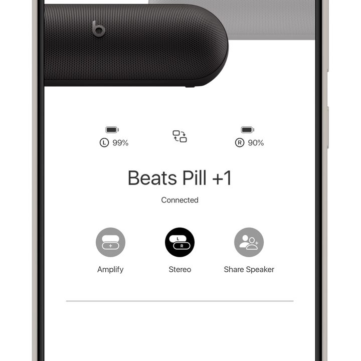 Beats app for Android smartphones: Stereo mode.