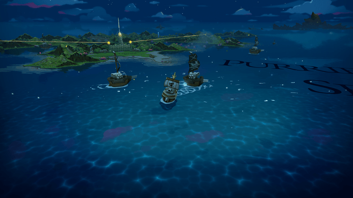 Boats sail on the ocean in Cat Quest 3.