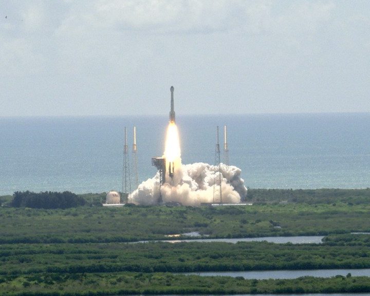 A United Launch Alliance Atlas V rocket carrying a Boeing Starliner spacecraft launches NASA astronauts Butch Wilmore and Suni Williams from Space Launch Complex-41 at Cape Canaveral Space Force Station in Florida on Wednesday, June 5, 2024.