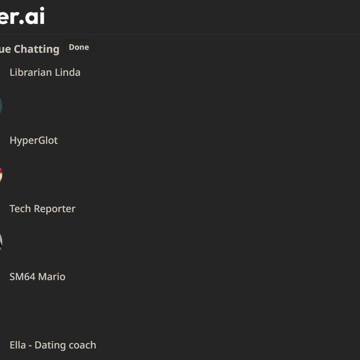 Removing third party characters from your Character AI home page.