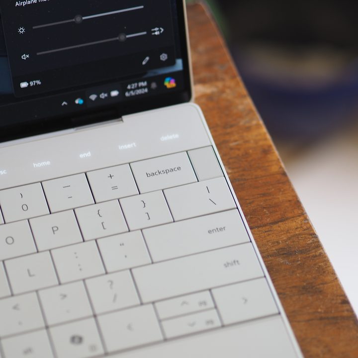 The keyboard of the Dell XPS 13.