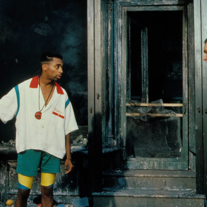 Spike Lee and Danny Aiello in Do The Right Thing.