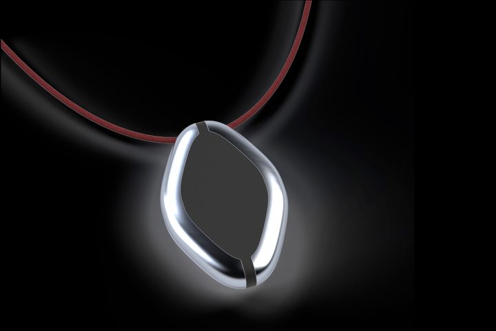 A render of the Based Hardware Friend AI necklace.