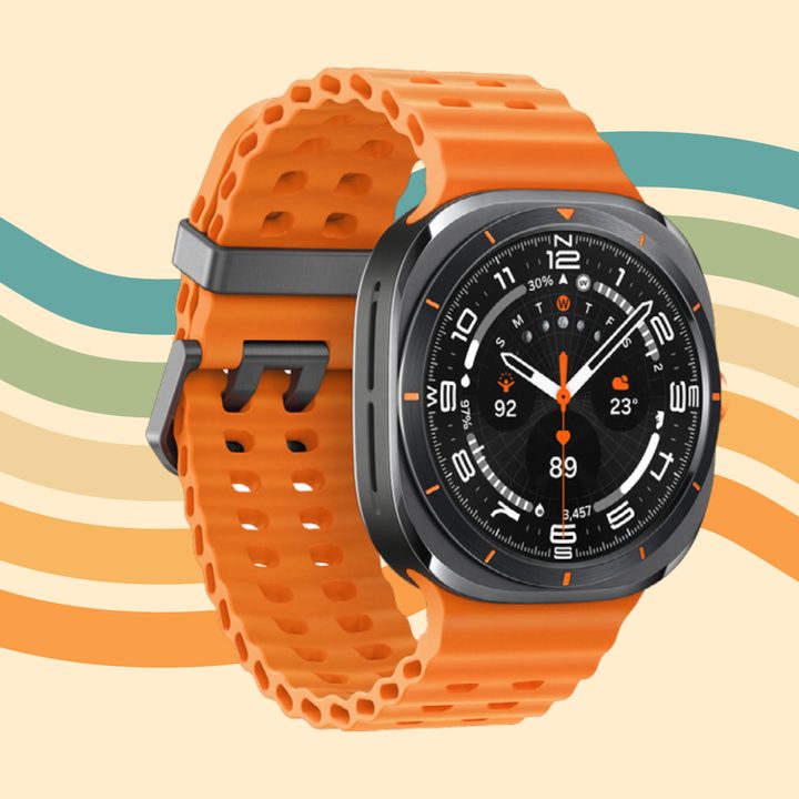 Samsung Galaxy Watch Ultra in orange color.