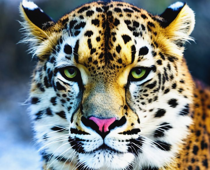 An AI generated image of what they're calling a cheetah but which is clearly more along the lines of a leopard.