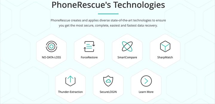 iMobie PhoneRescue website.