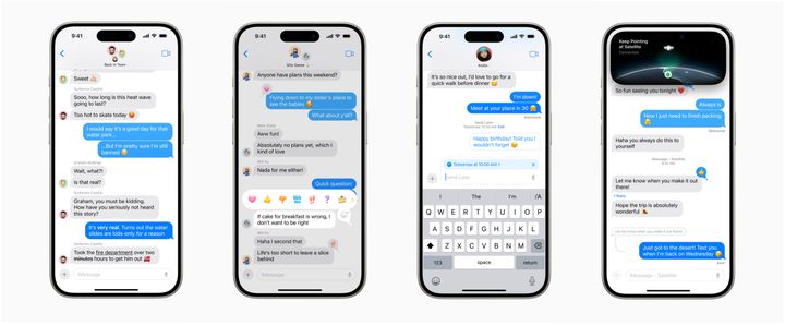 iOS 18 messages features.
