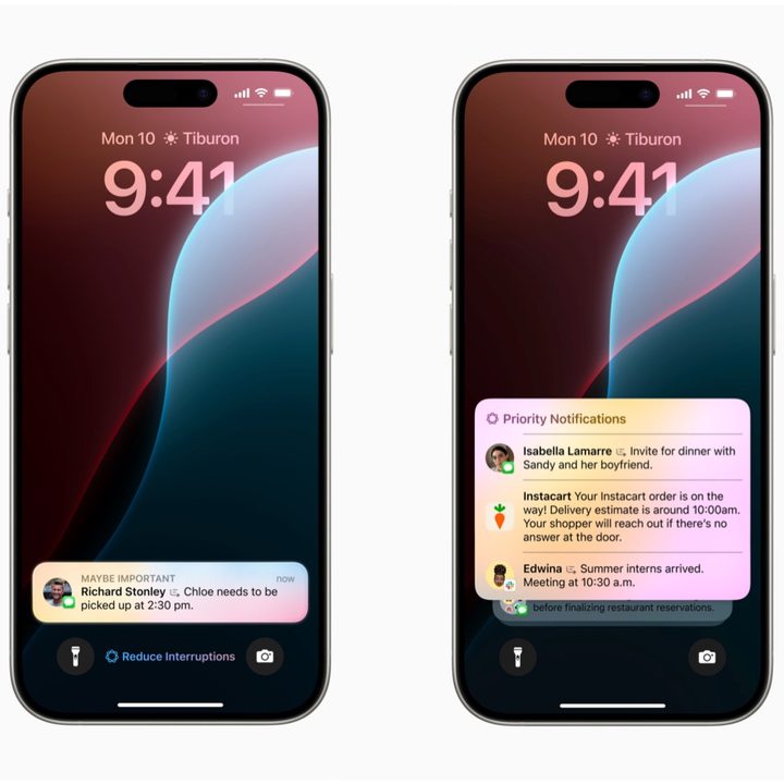 Priority notifications on iOS 18.
