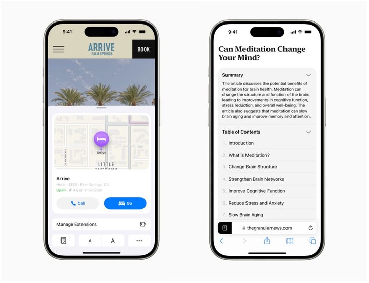 iOS 18 Safari