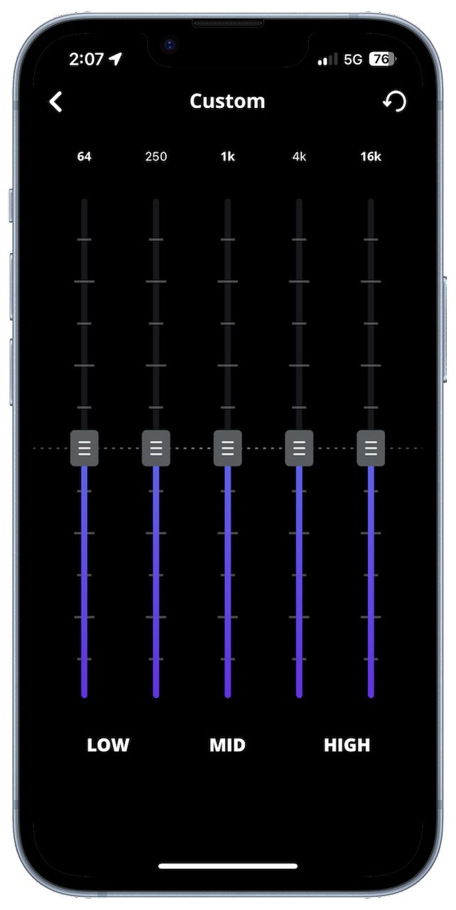 The JBL PartyBox app.