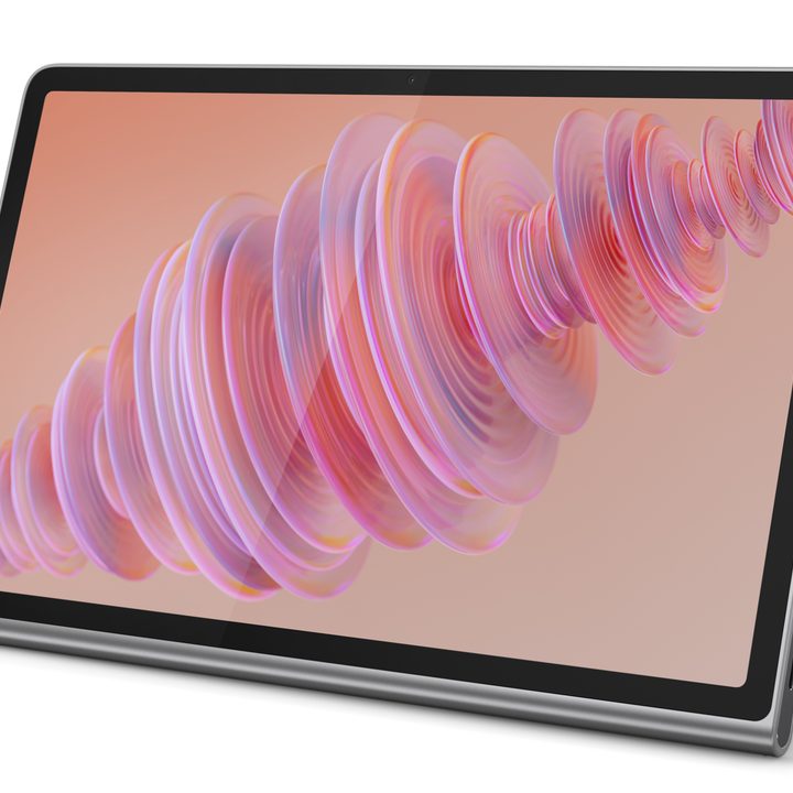 A render of the Lenovo Tab Plus Android tablet.