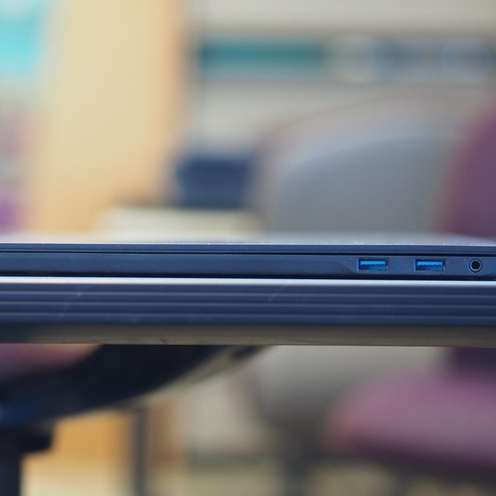 LG Gram 16 2-in-1 2024 right side view showing ports.