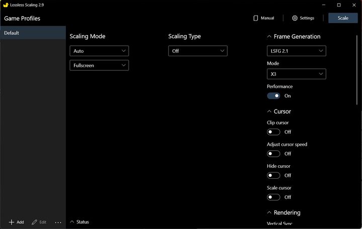 The X3 mode for Lossless Scaling.