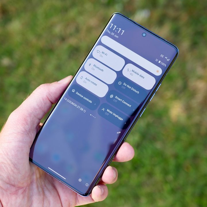 The Motorola Edge 50 Pro's screen and software.