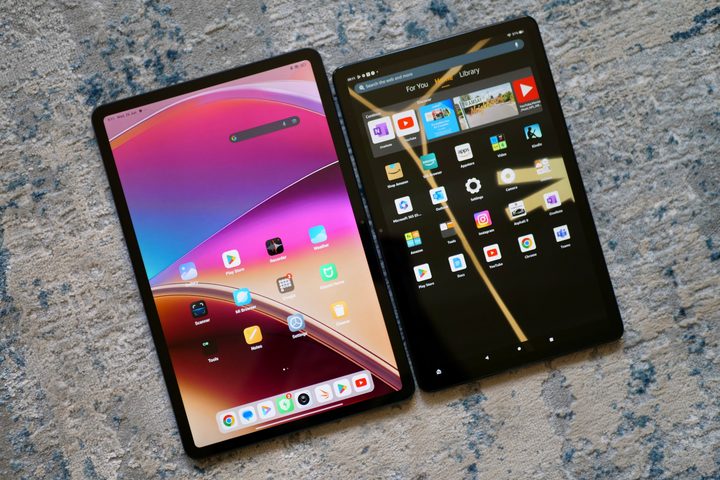 The Poco Pad and Amazon Fire Max 11's screen.