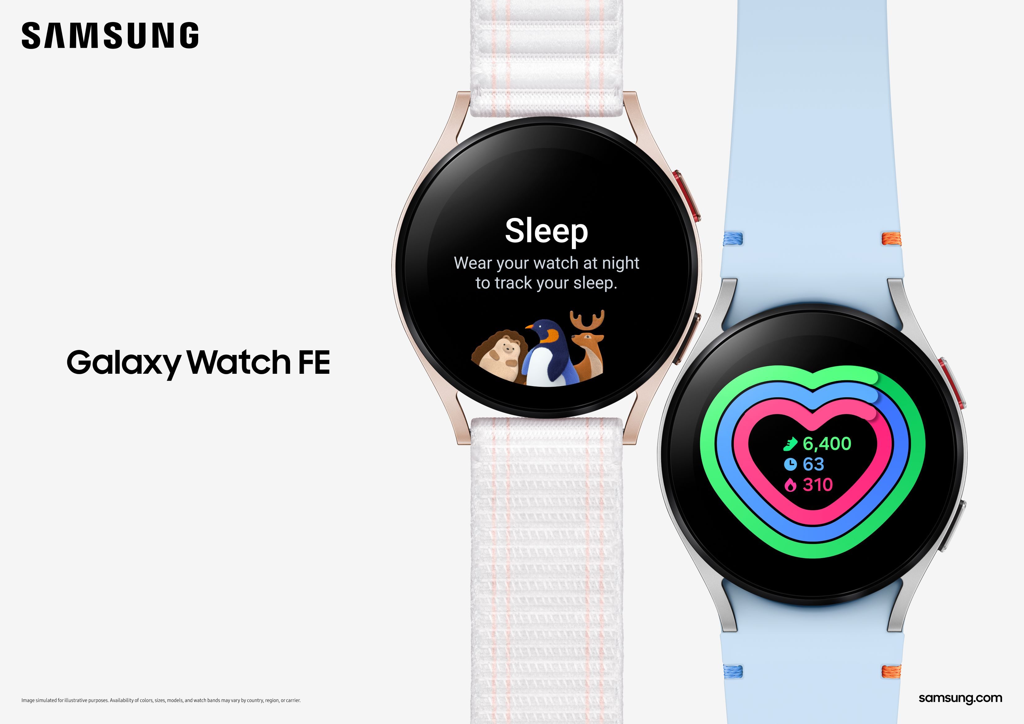 Official marketing image for the Samsung Galaxy Watch FE.