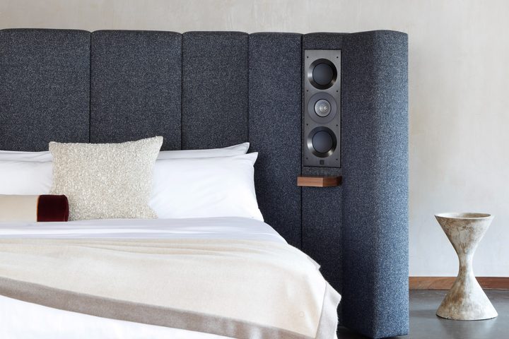 The Savoir KEF Seventy-Five luxury speaker bed.